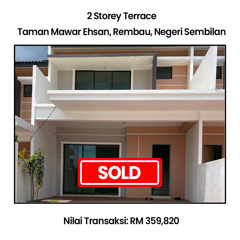 2 Storey Terrace, Taman Mawar Ehsan, Rembau - RM359,820