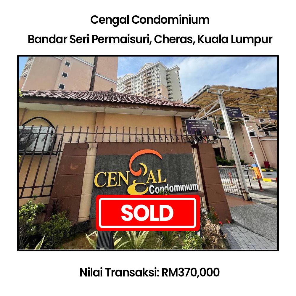Cengal Condominium, Bandar Sri Permaisuri, Cheras, Selangor - RM370,000